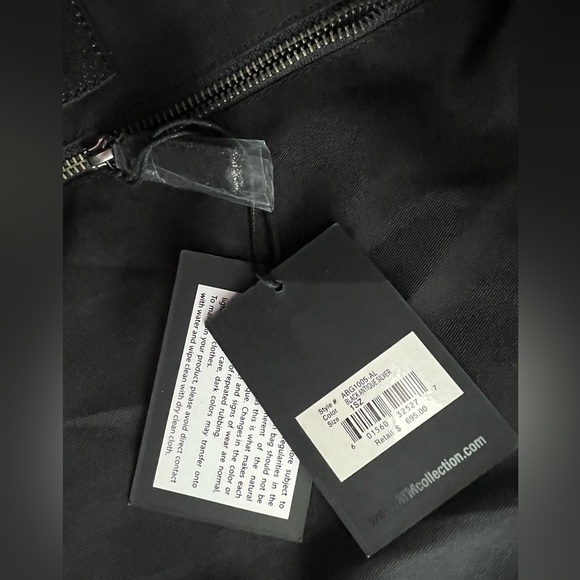 Pewter Black ATM Anthony Thomas Melillo Metallic Nubuck Tote NWT - Picture 15 of 16